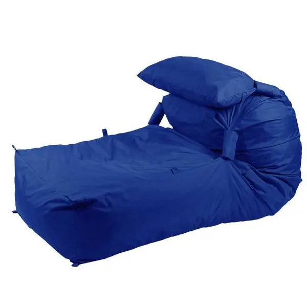 Fotoliu Yoga XL si Perna, Material Impermeabil - Blue Royal