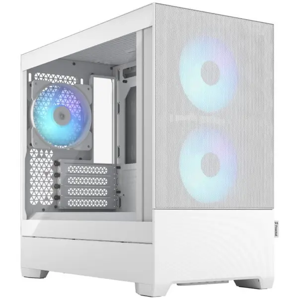 FRACTAL DESIGN Carcasa Fractal Design Pop Mini Air, RGB, Tempered Glass, Clear Tint, Alb