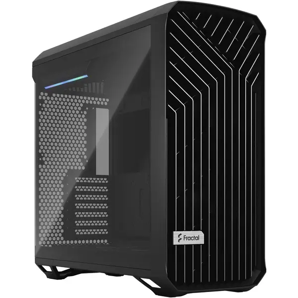 FRACTAL DESIGN Carcasa Fractal Design Torrent, Tempered Glass, Light Tint, Negru