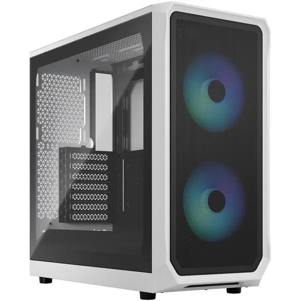 FRACTAL DESIGN Carcasa PC Fractal Design Focus 2 RGB White, Midi Tower, 2x USB 3.0, Alb