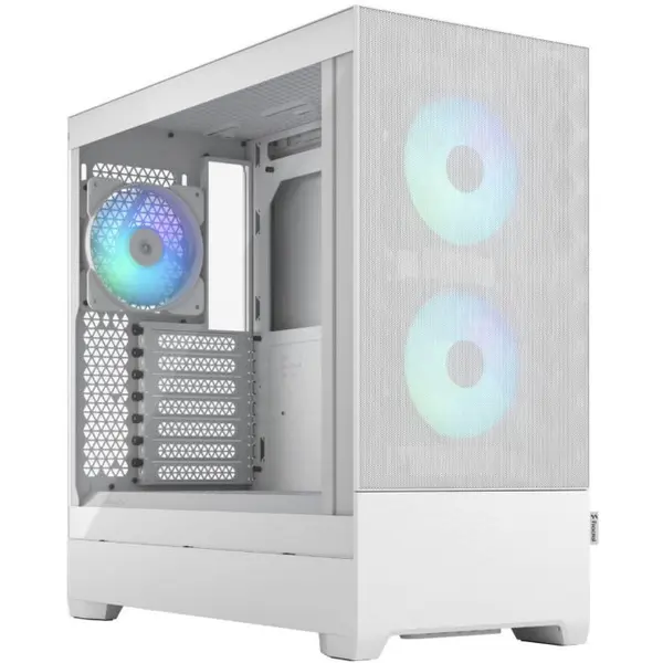 FRACTAL DESIGN Carcasa PC FRACTAL DESIGN Pop Air RGB White TG Clear Tint, Mid Tower, ATX, RGB, Panou lateral sticla