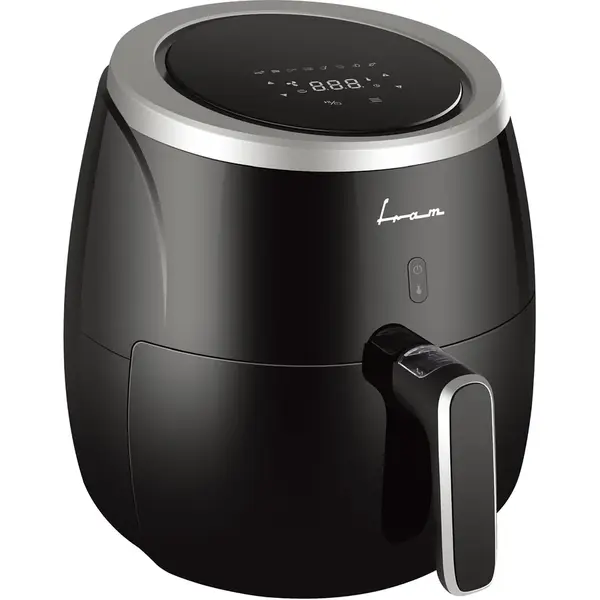 Fram Friteuza cu aer cald FRAM FAF-MD2000BK, 2000W, 5L, display digital, control Touch, vas detasabil anti-adeziv, temperatura ajustabila: 80-200˚C, temporizator max 60min, protectie supraincalzire, Negru