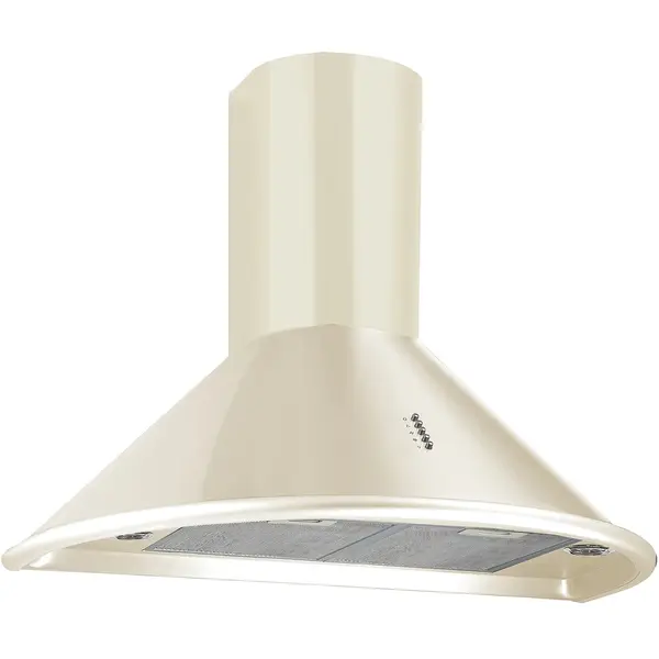 Fram Hota incorporabila decorativa Fram FDH-690RBG, Putere de absorbtie 600 m3/h, 1 Motor, Lumina LED, 3 Trepte de putere, Clasa B, 90 cm, Bej