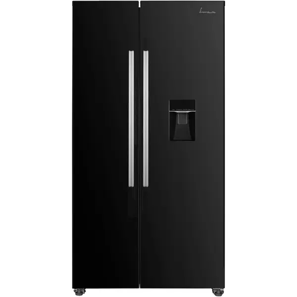 Fram Side by side Fram FSBS-HM440NFBKWDE++, 439 l, No Frost, Clasa E, Compresor Inverter, Display, Dozator de apa, Functie smart, H 176.5 cm, Negru