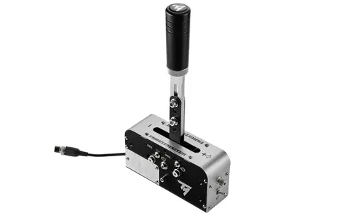 Frana de mana Thrustmaster TSS Handbrake WW Version pentru PlayStation 4, PlayStation 5, Xbox One, Xbox Series X/S, PC (Argintiu)