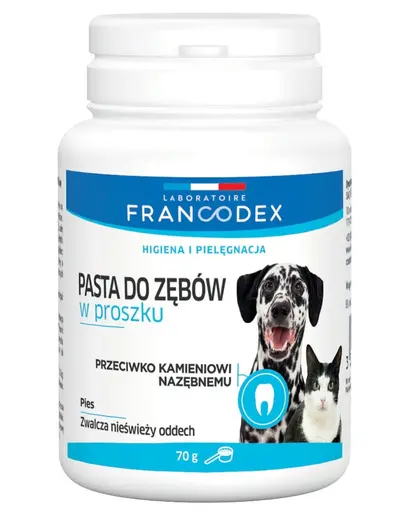 FRANCODEX Pastă de dinți pudră pentru câini și pisici 70 g