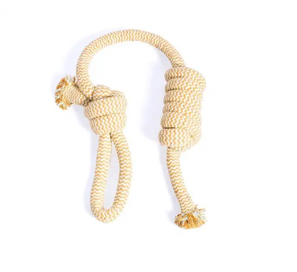 Franghie cu noduri de jucarie pentru caini, 63 cm