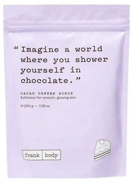 Frank Body Exfoliant natural pentru corp cu cacao și cafea, 200 g