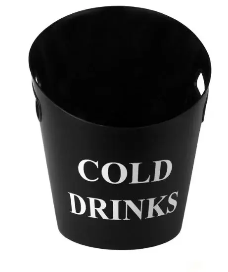 Frapiera pentru bauturi din plastic , Negru mat, 10 litri