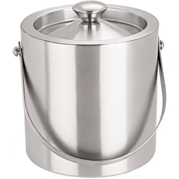 Frapiera pentru Gheata, Capacitate 1.5 l, Inox, cu capac, Perete Dublu, Grunberg
