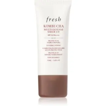 fresh Kombucha Multi-Defense Sheer UV fluid protector pentru combaterea petelor negre. SPF 50