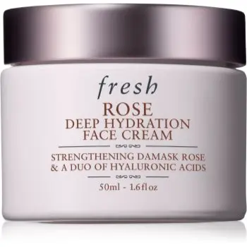 fresh Rose Deep Hydration Face Cream crema de fata hidratanta cu acid hialuronic