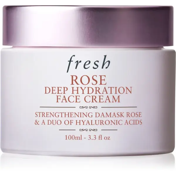 fresh Rose Deep Hydration Face Cream crema de fata hidratanta cu acid hialuronic 100 ml
