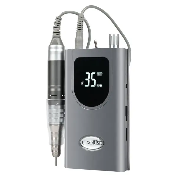 Freza Unghii Portabila StarMotion PRO 35.000 RPM - LUXORISE, Titanium Silver