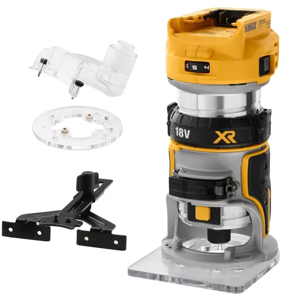 Freză verticală cu acumulator DeWALT - DCW600N-XJ, 18 V XR, fără baterie și încărcător