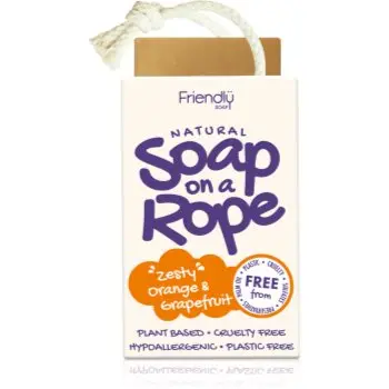 Friendly Soap Soap on a Rope Orange & Grapefruit săpun natural pe șnur