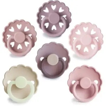 FRIGG 6-Pack Pacifiers Round Silicone Size 1 suzetă