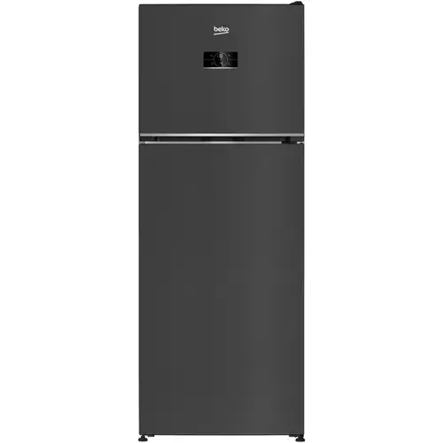Frigider cu doua usi Beko B5RDNE504LXBR, 477 l, No Frost, HarvestFresh, Everfresh+, AeroFlow, Umiditate controlata, Display, Clasa E, H 185 cm, Dark Inox