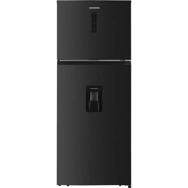Frigider cu doua usi Heinner HF-HM413NFDXWDE++, 413 l, H 178 cm, Clasa E, Dark Inox