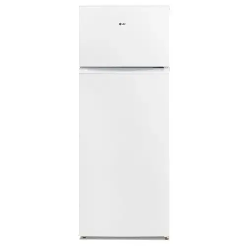 Frigider cu doua usi LDK LF 220W, Clasa F, Capacitate 210 l, H 143.5 cm (Alb)