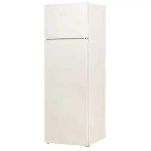 Frigider cu doua usi LDK LF-260EB, Clasa E, Capacitate 243 l, Less Frost, Termostat ajustabil, Iluminare LED, H 160 cm (Bej)