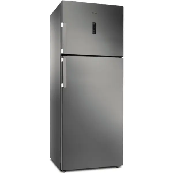 Frigider cu doua usi Whirlpool WT70E 832 X, No Frost, 424 l, Clasa E, Iluminare LED, 6th Sense, Culoare Inox