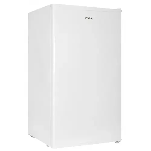 Frigider cu o usa VIVAX TTR-93E, 93L, Clasa E, Termostat reglabil, Iluminare interioara, Compartiment gheata, Usa reversibila, Suprafata painted metal, H 85 cm (Alb)