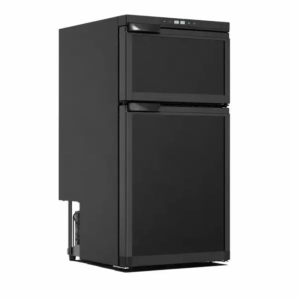 Frigider portabil auto 79.8L, 12V/24V DC, cu congelator - 546 &times; 500 &times; 830 mm, black