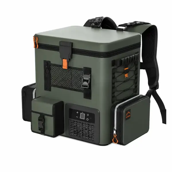 Frigider portabil tip rucsac 16 L - 37 x 29 x 41 cm, dark green