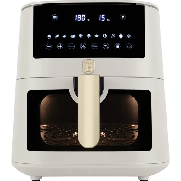 Friteuza aer cald capacitate mare 8 l, airfryer Sahara Berlinger Haus BH 9607