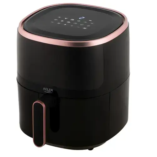 Friteuza cu aer cald Adler AD 6322, 5 L, 2000 W, 12 programe (Negru)
