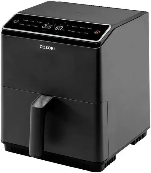 Friteuza cu aer cald Cosori Dual Blaze CAF-P583S-KEUR, capacitate 6,4 l, 12 programe, 1700 W (Gri inchis)