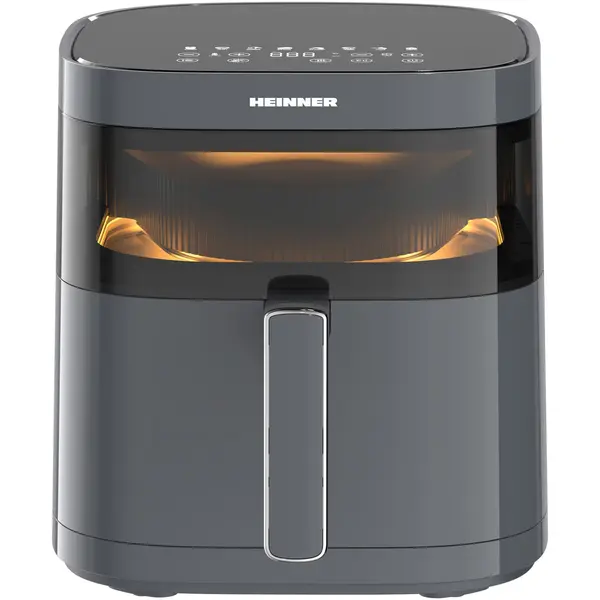 Friteuza cu aer cald Heinner HAF-B6GRY17LG, 1700 W, 5.7 l, 8 programe, Gri antracit