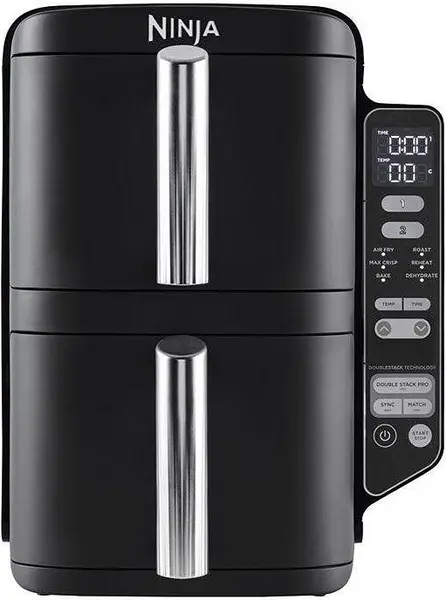 Friteuză cu aer cald Ninja - Double Stack, 2470W, 7.6 l, negru