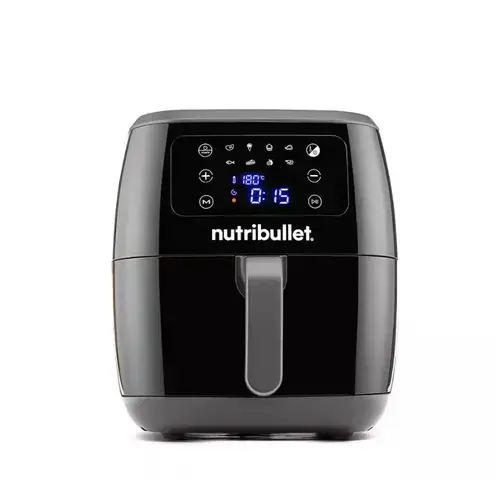 Friteuza cu aer cald NUTRIBULLET XXL NBA071B, 7 l, Capacitate cos 1.4kg, 1800 W, 8 programe (Negru)