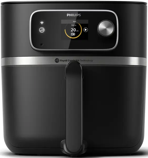 Friteuză cu aer cald Philips – 7000 Combi XXL HD9880/90, 8.3 l, neagră
