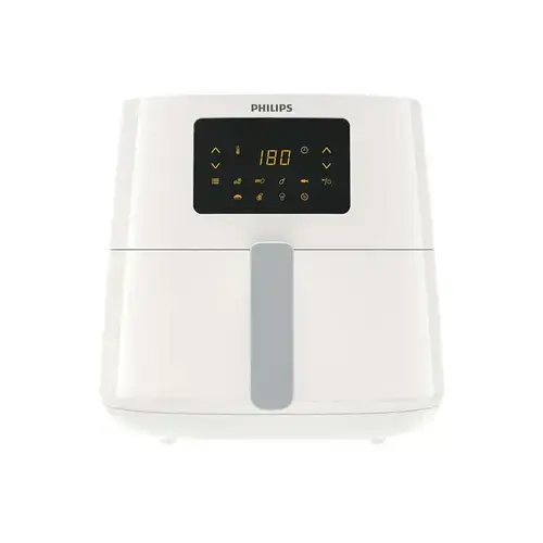 Friteuza cu aer cald Philips Essential XL HD9270/00, 2000 W, programe de gatire, setarea temperaturii si a timpului, cu afisaj (Alb)