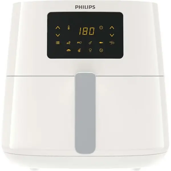 Friteuza cu aer cald Philips Essential XL HD9270/00, 2000W, 6.2L, Display digital, Alb
