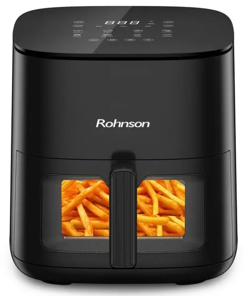 Friteuză cu aer cald Rohnson - R-2856, 1800W, 7 l, negru