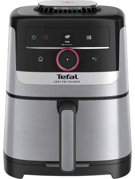 Friteuză cu aer cald Tefal - Easy Fry Silence Smart, 5 l, argintiu/negru
