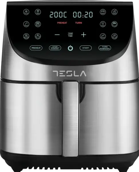 Friteuza cu aer cald Tesla AF701BX, 7L, 0-60 min, Touch screen, 1700 W (Negru/Inox)