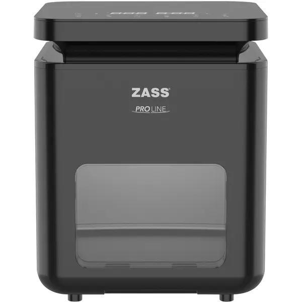 Friteuza cu aer cald Zass Pro Line ZAF 10, 1400 W, 6 l, 8 programe, Fereastra vizualizare, Termostat reglabil, Negru