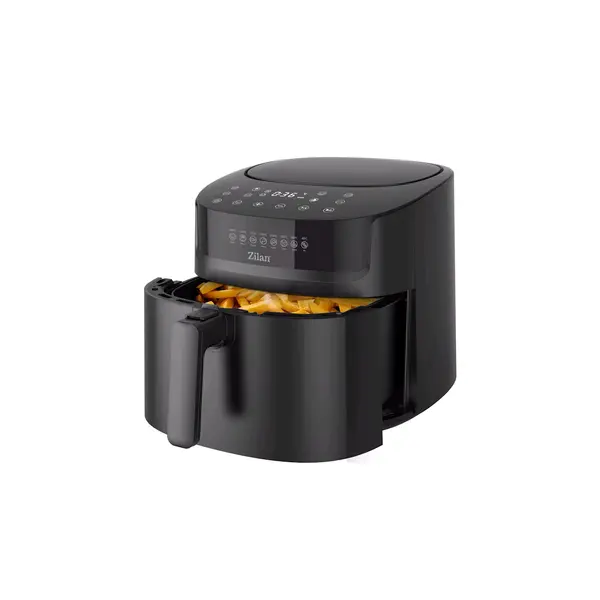 Friteuza cu aer cald Zilan ZLN7999 Negru, putere 1800 W, ecran digital, panou cu comenzi tactile