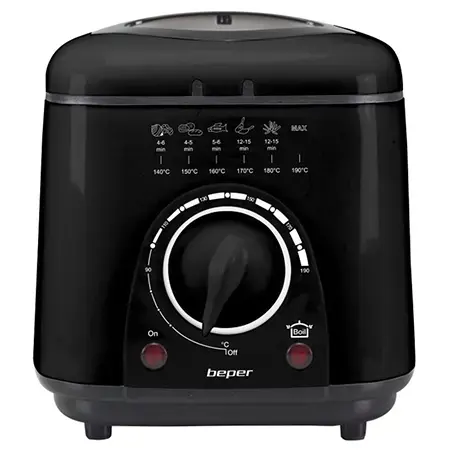 Friteuza electrica cu ulei BEPER Deep Fryer BP101100, 1l, 950 W (Negru)