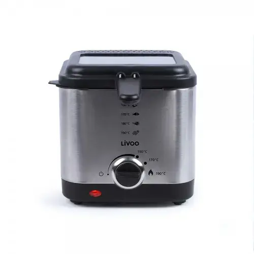Friteuza electrica Livoo DOC240, 900 W, Capacitate 1.5 l (Inox)