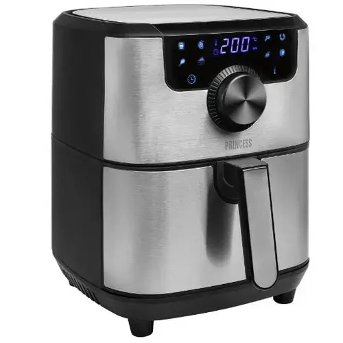 Friteuza Princess Aerofryer, 1500 W, 4,5 L (Negru/Argintiu)