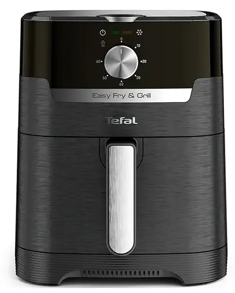 Friteuza Tefal Easy Fry & Grill EY501815, 1400W, Functie grill, Temperatura ajustabila, Capacitate 4.2L (Negru/Argintiu)