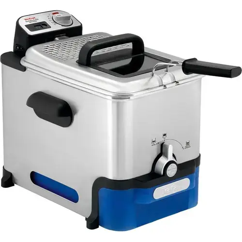Friteuza Tefal Oleoclean Pro FR8040, 1.2 L mancare / 3.5 L ulei, 2300 W (Inox/Negru)