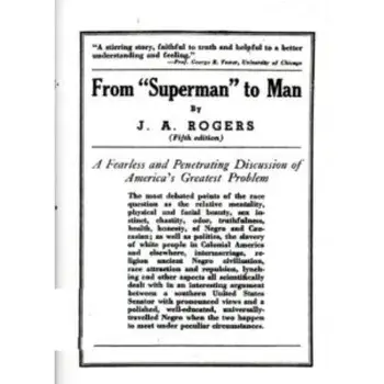 From "superman" to Man, Hardcover/J. A. Rogers