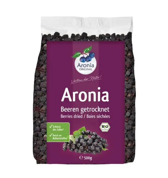 Fructe de Aronia BIO uscate, 500 g Aronia
